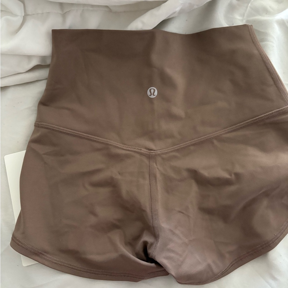Lululemon Brown High-Waisted Shorts - Picture 3 of 3